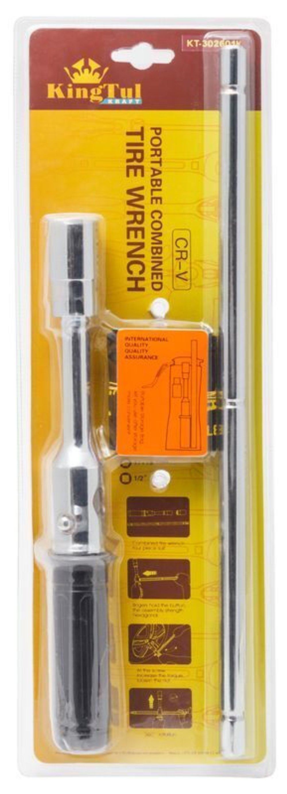 Ключ балонный разборный 17-19-1/2'' KingTul kraft KT-302701K