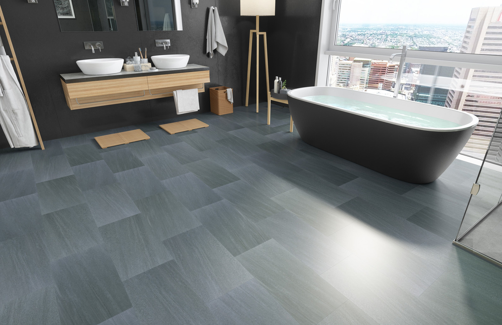 Кварцевый ламинат Fargo Stone Черный Алмаз 64S452 - Магазин напольных покрытий в Екатеринбурге. MAXI ПОЛ