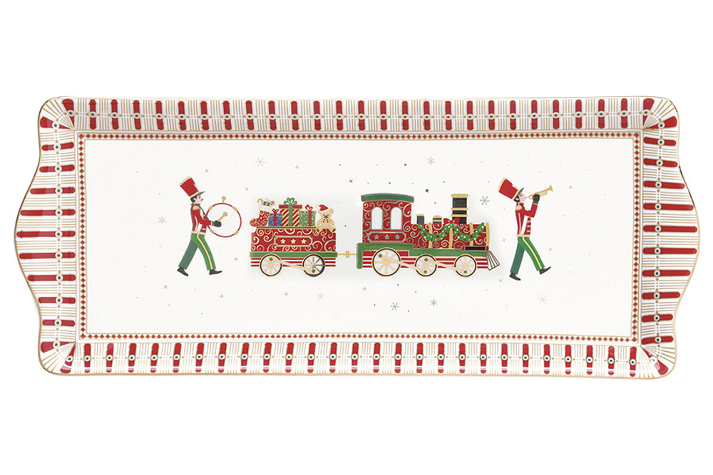 Блюдо прямоугольное 35 х 14.5см Easy Life Полярный экспресс