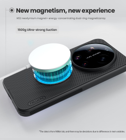 Чехол c поддержкой MagSafe для Xiaomi 17 Ultra, серия Super Frosted Shield Pro Magnetic от Nillkin