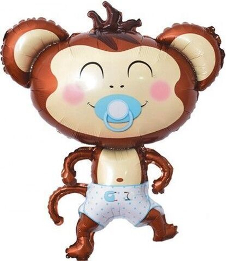 Шар Фигура "Обезьянка с соской мальчик"
