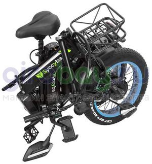 Электровелосипед Syccyba F10 Pro Dual 48V/23Ah (полный привод) - Синий обод фото №15