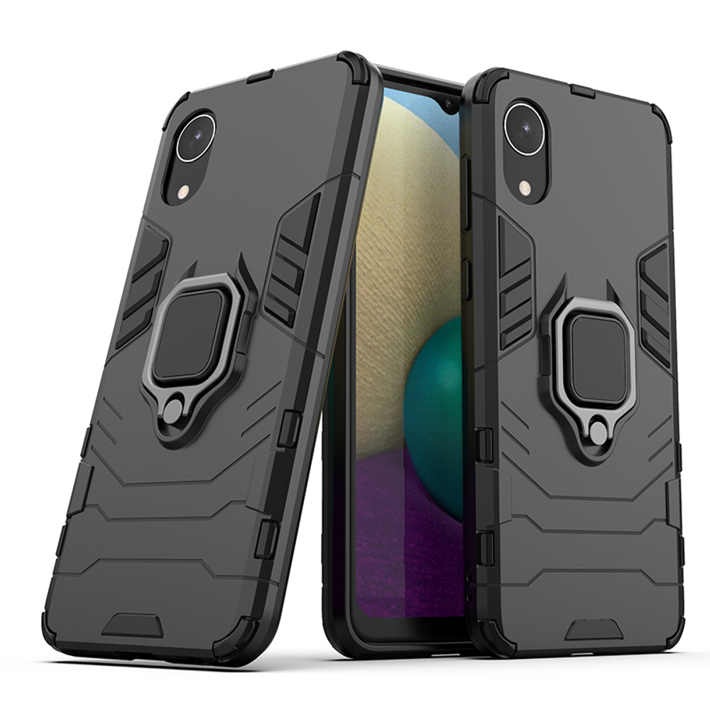 Противоударный чехол с кольцом Panther Case для Samsung Galaxy A03 Core