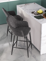 Стул Венера диамант велюр серый