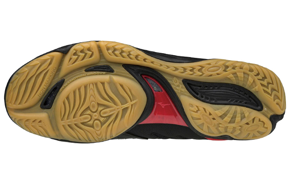 Mizuno Volleyball Shoes Unisex Low top Black/Red
