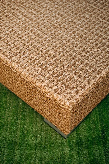 Шезлонг с матрасом Mantera, бежевый, светло-бежевый