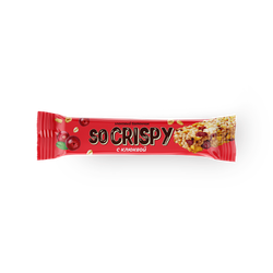 Батончик So Crispy Клюква 40г