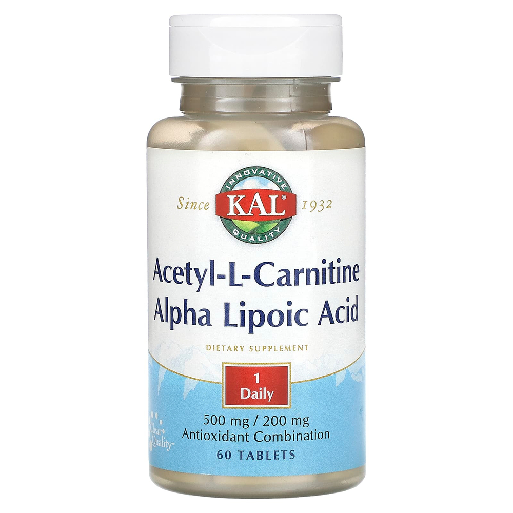 KAL, Ацетил-L-карнитин и альфа-липоевая кислота, 60 таблеток