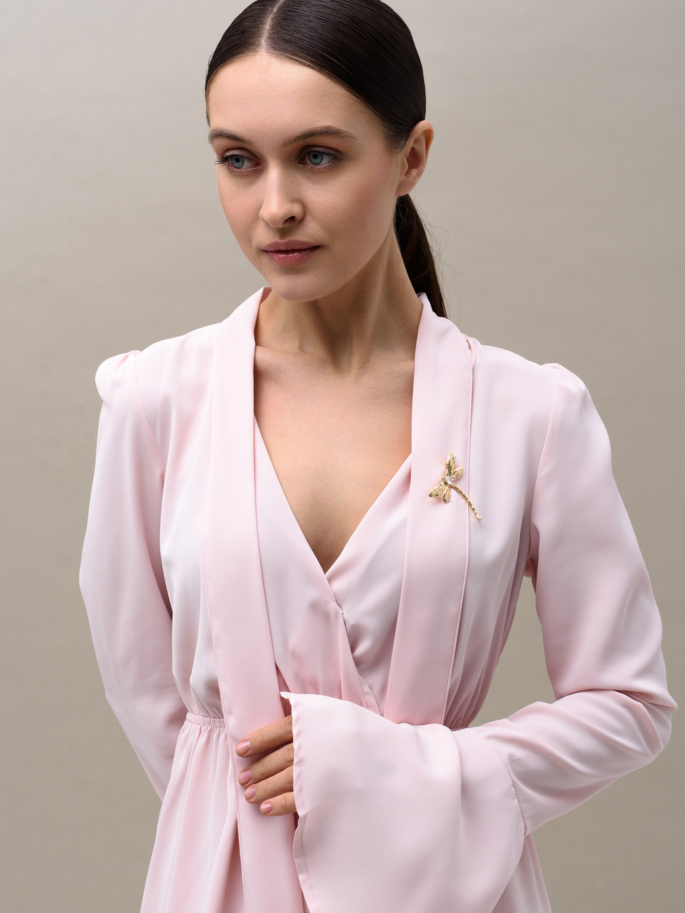 Брошь "Dragonfly" Gold