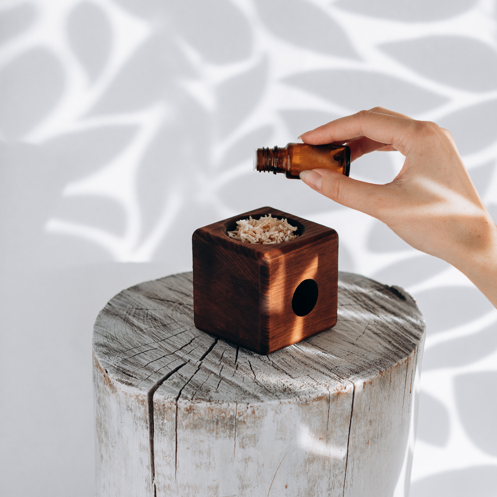 Деревянный ароматизатор для дома - КУБ DA4