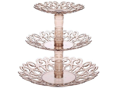 Фруктовница "Мелодия" 3-х ярусная (тонированная)