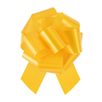 Бант-шар в желтом цвете, лаковый, 21 см/ 36 см