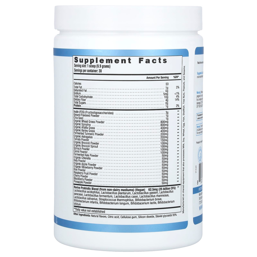 Revive, Daily Greens, свежие ягоды, 297 г (10,47 унции)