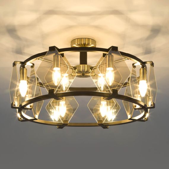 Потолочная люстра Eurosvet Aragon 60126/8 черный Smart