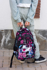 Рюкзак школьный, Феникс+, 29х43х14,5 см, полиэстер, сублимационная печать, 1 отделение (-я)