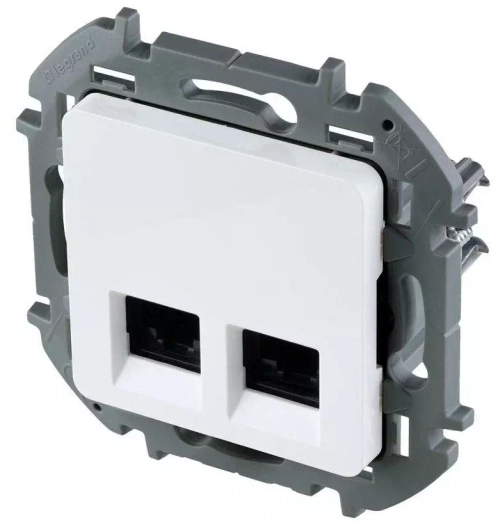 INSPIRIA Розетка 2хRJ45 6 UTP белый 673840
