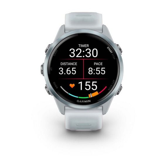 Garmin Forerunner 570 42 мм Алюминий облачно-голубой с полупрозрачным ремешком белого/облачно голубого цвета