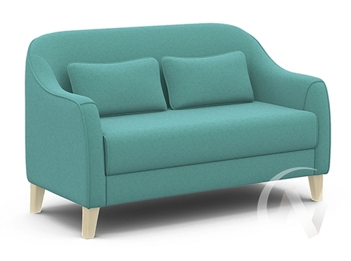 Диван Комфорт-4 (бесцветный лак/CANDY AQUVAMARINE)