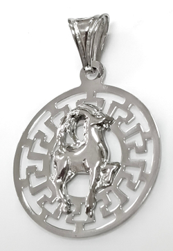Ювелирная подвеска из серебра"Козерог"