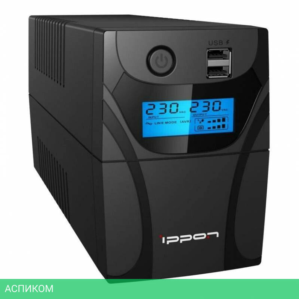 Источник бесперебойного питания Ippon Back Power Pro II 500 черный (1030299)