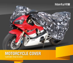 Чехол для мотоцикла 229х99х125см 170D черный/серебистый