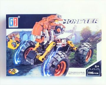 Конструктор " Monster " Tyrannosaurus 2в1,  116 деталей