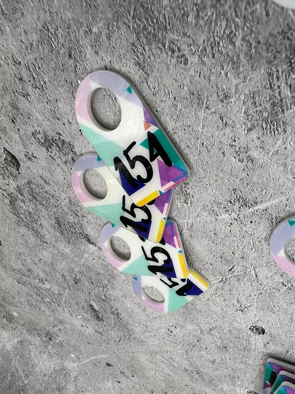 Номерки для ключей 3х5 см