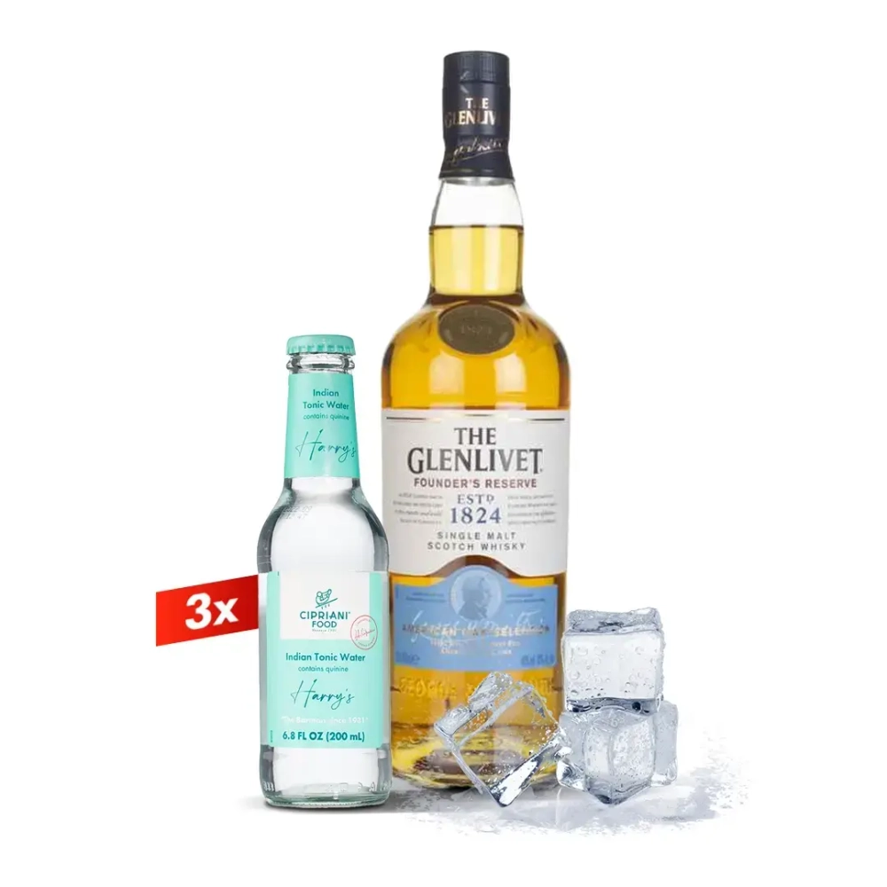 The Glenlivet Founder’s Reserve 0,7 л. + 3 шт. Cipriani Harry’s tonic water