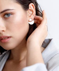 серьги double circle jackets