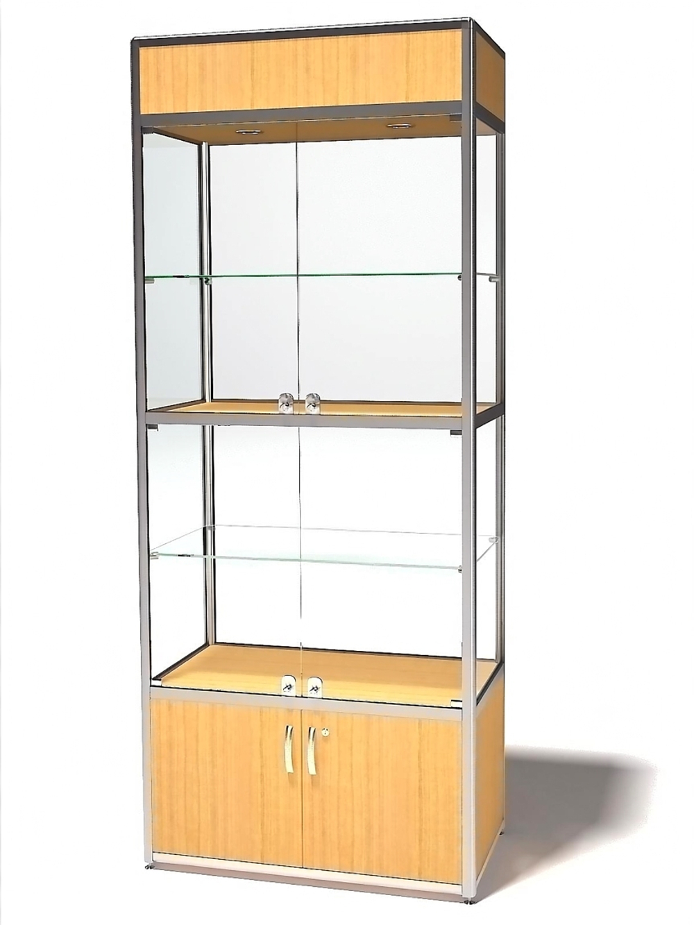 Витрина демонстрационная с фризом ВДА-02/09ФР