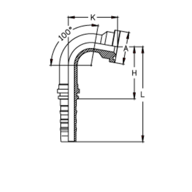 Фитинг DN 20 SFL 3/4 38.1 (100) CS