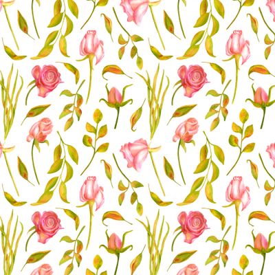 Винтажные осенние цветы с листьями