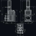 Чугунная печь для бани Гроза 18 (П2) Ураган