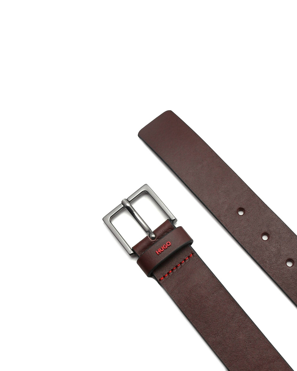 кожаный ремень giove-l HUGO - коричневый(50470652)