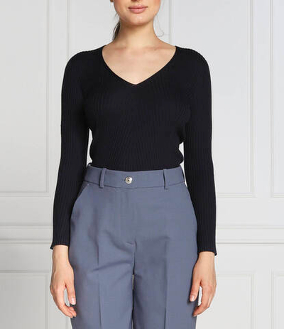 шелковый свитер Emporio Armani - темно-синий(6L2MYA 2MB1Z)