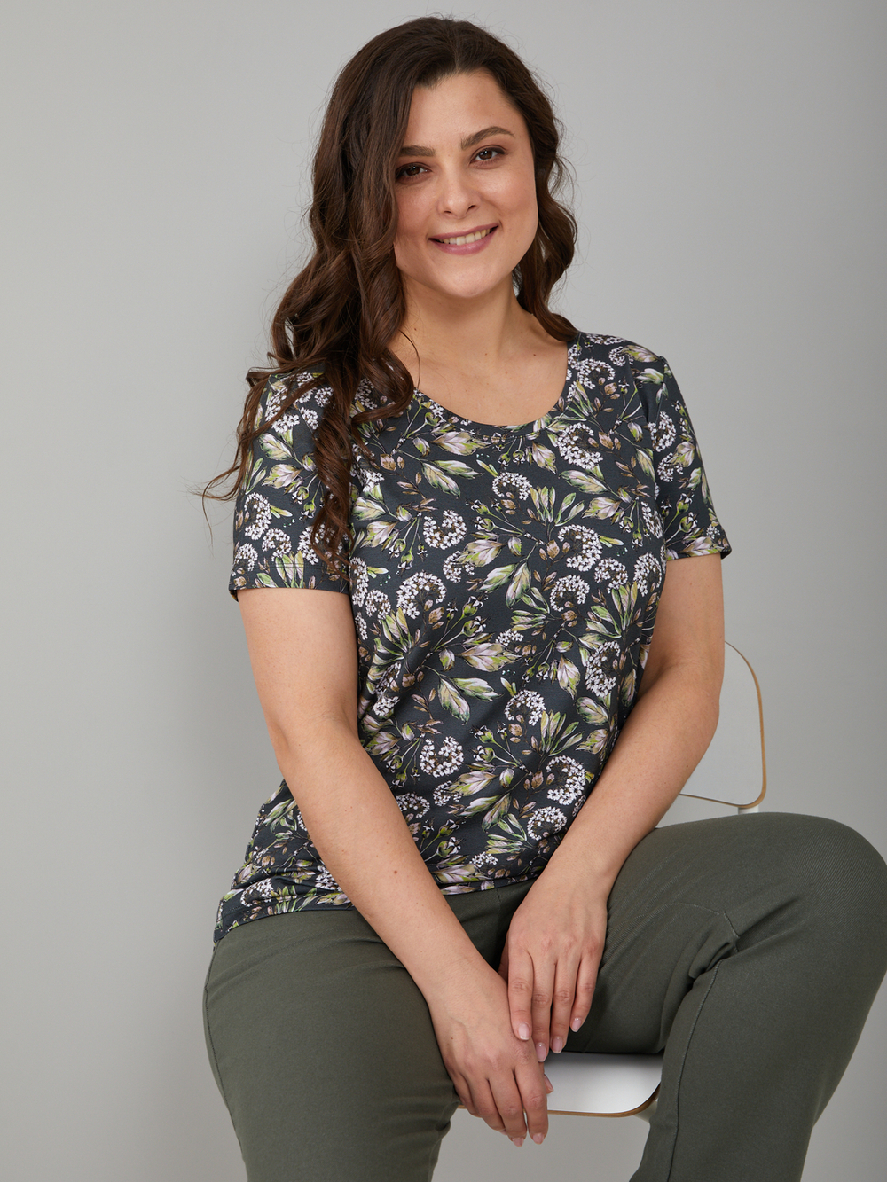 Футболка Фв-107/хаки-веткикалины