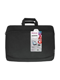 Сумка для ноутбука Defender Monte 17'' черный, органайзер (26065)