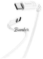 Кабель 8-pin- Type-C Hoco X62, белый пластик TPE, 1м, круглый белый TPE, 3 A