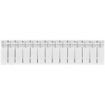 Радиатор биметаллический STOUT TITAN 200 - 14 секций (подключение боковое, цвет белый)