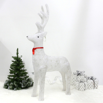 Фигура светодиодная «Оленёнок из сказки» 67*23*120 см, 150 ламп LED, авторежим, 220V, Белый