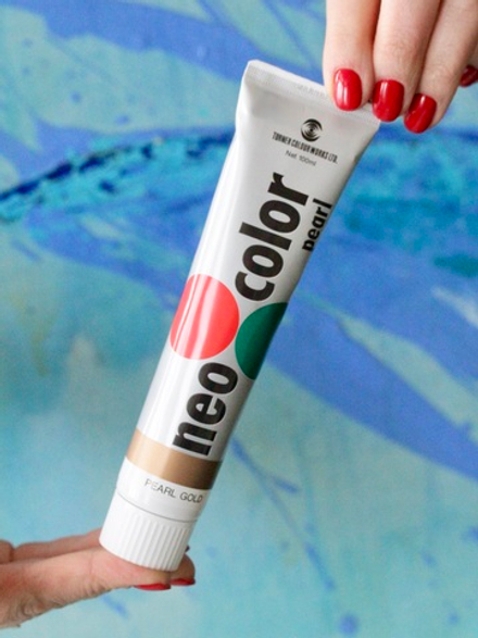 Золотая краска акриловая NEO Acryl color pual gold