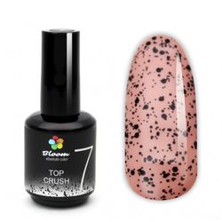 Bloom Top Crush 07 - Топ для гель-лака с крапушками, 15 мл