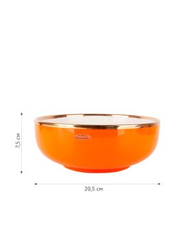 Салатник "Royal line.Orange" 20,5*20,5*7,5см. v=1510мл. (min4) (транспортная упаковка)