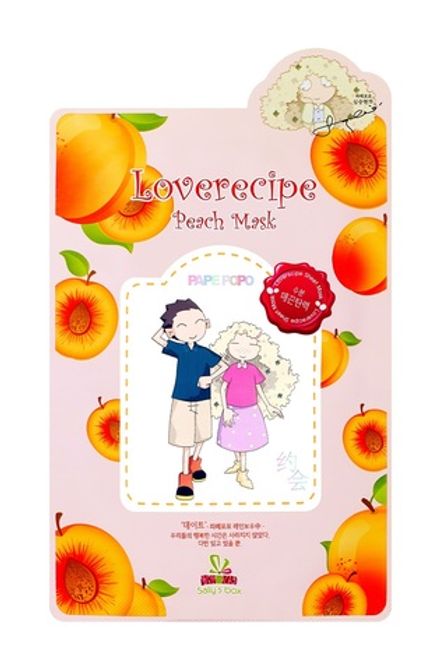 Тканевая маска с Персиком (лифтинг и увлажнение) Sally's box Loverecipe Peach Mask 20 мл