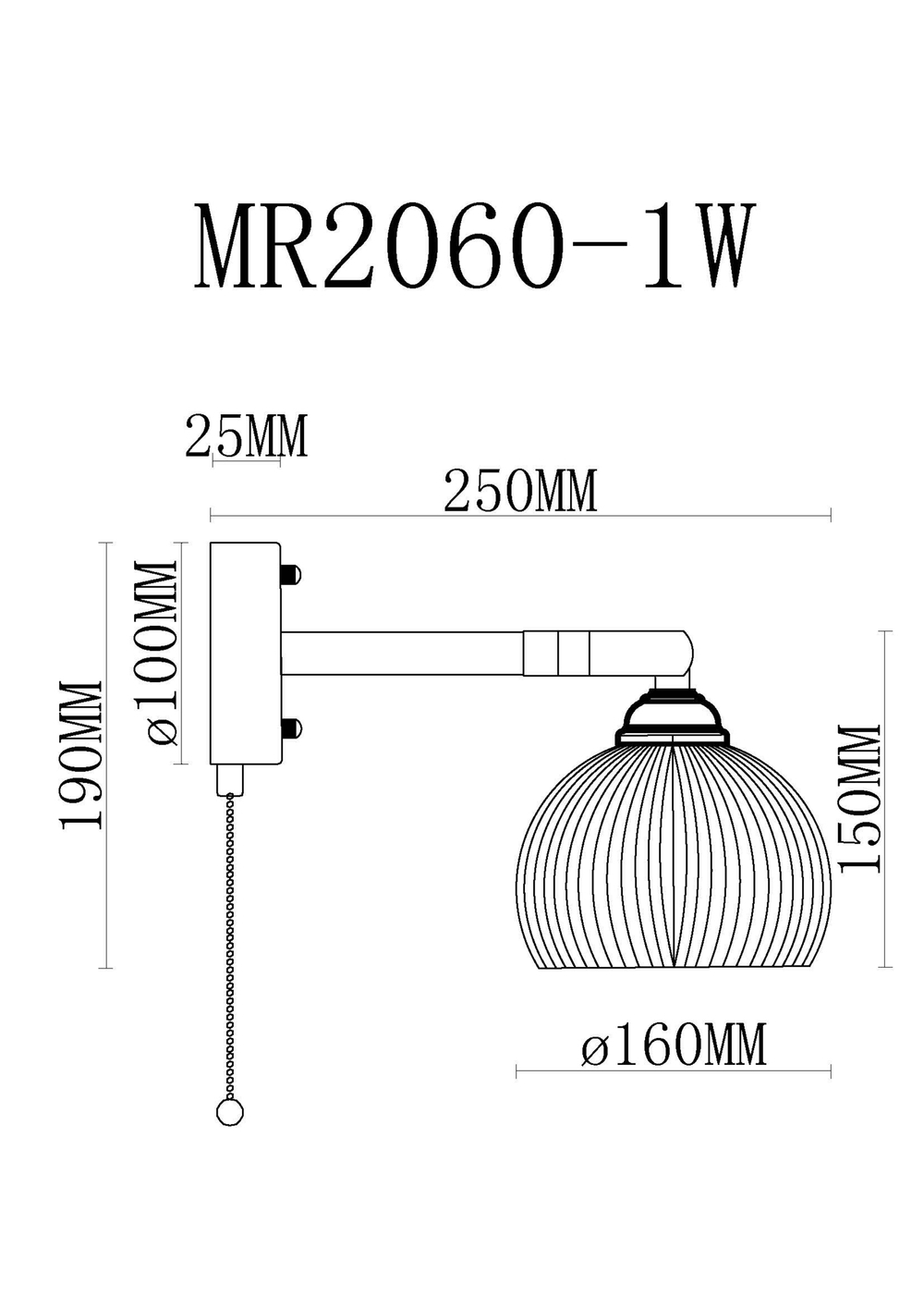 Бра MyFar Natalie MR2060-1W