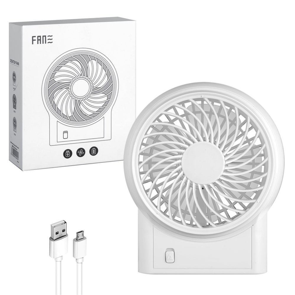 Вентилятор ручной мини ZB074A White #1