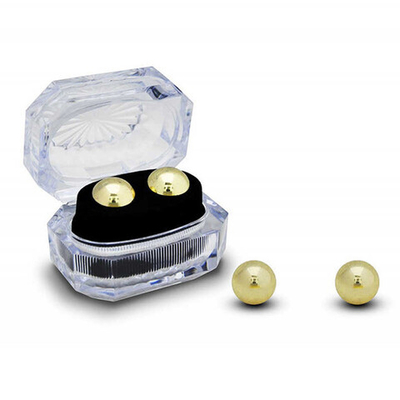 Маленькие металлические шарики в шкатулке (золотой) (Цвет: золотой)