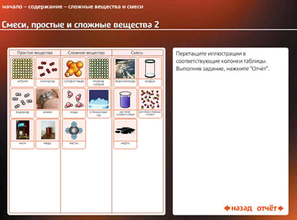 Интерактивные творческие задания "Химия. 8–9 класс" Программно-методический комплекс