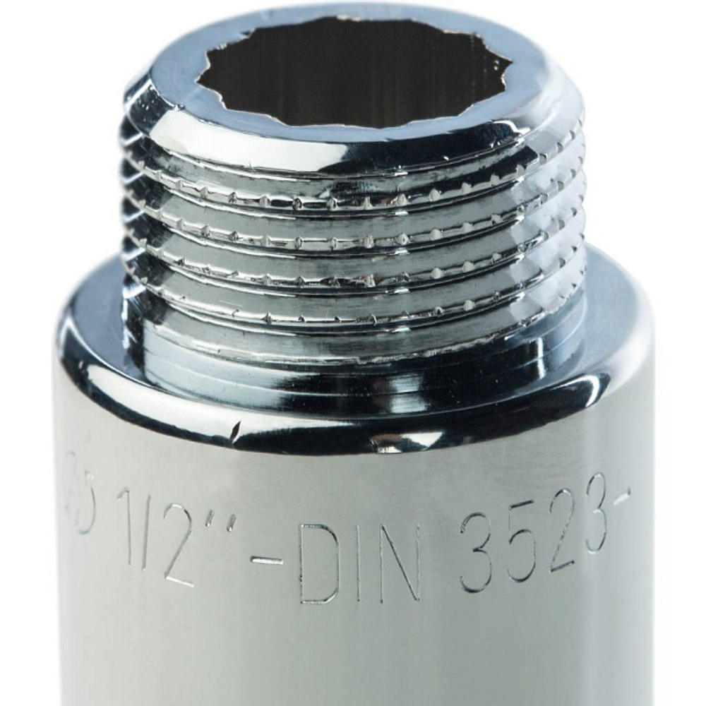 Удлинитель резьбовой STOUT SFT 0002 - 1/2" длина 70 мм (ВР/НР, латунь хромированная)