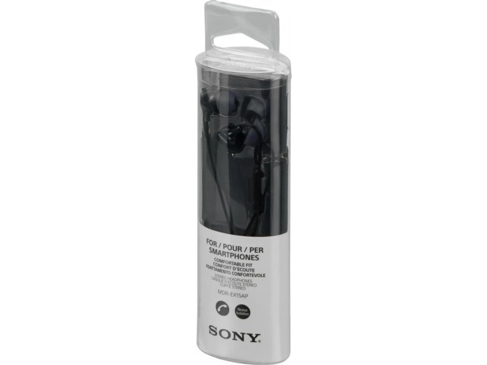 Наушники Sony MDR-EX15AP черный